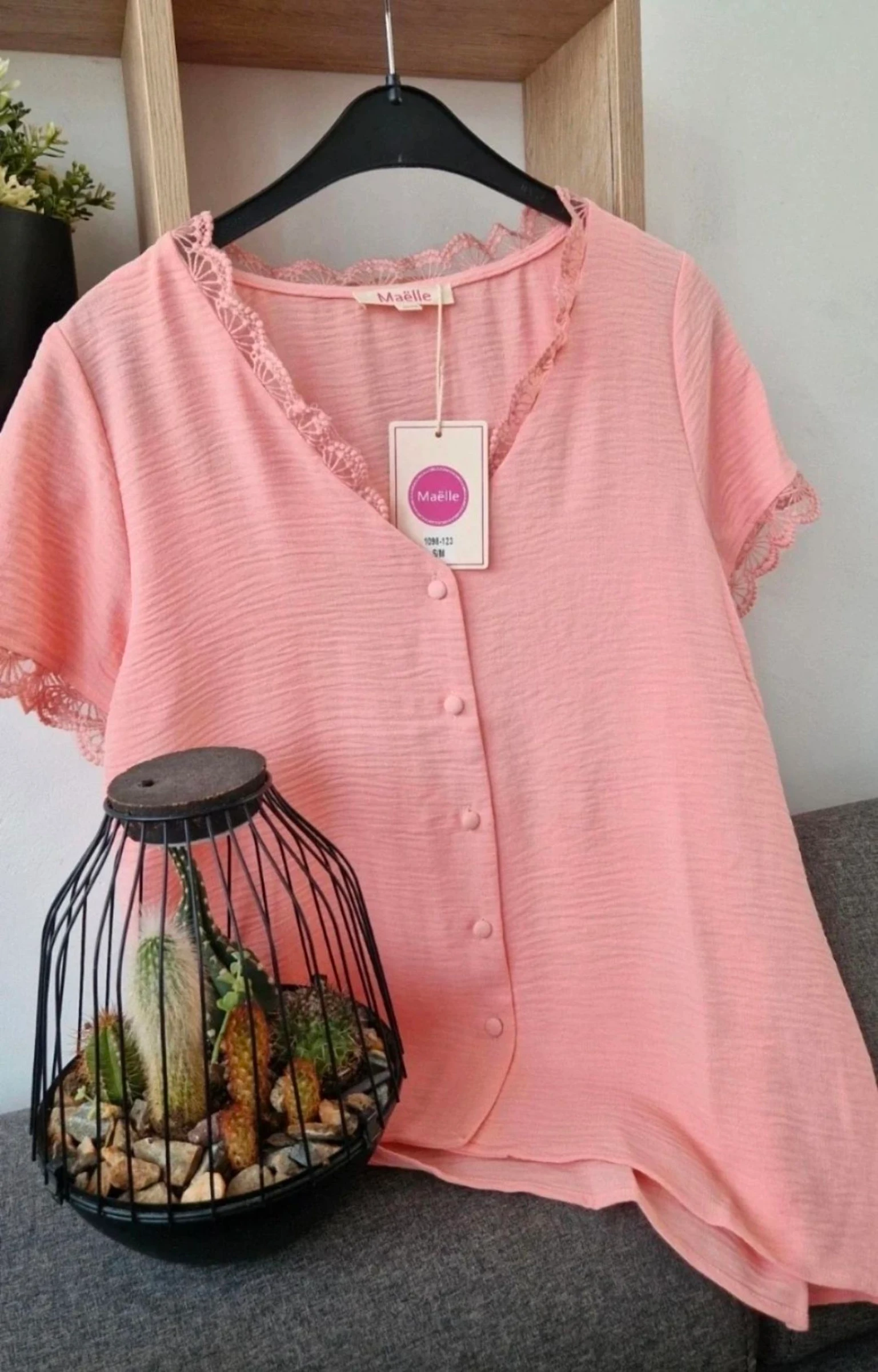 ✨ Blusa MAELLE rosa Tamanho P/M Amor à primeira vista busca nova proprietária! ✨ – photo 3